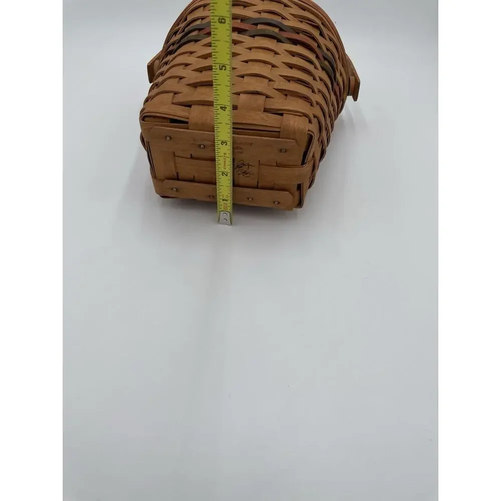 Longaberger Shades of Autumn Wall Mount 1993 Basket, Liner & Plastic Insert